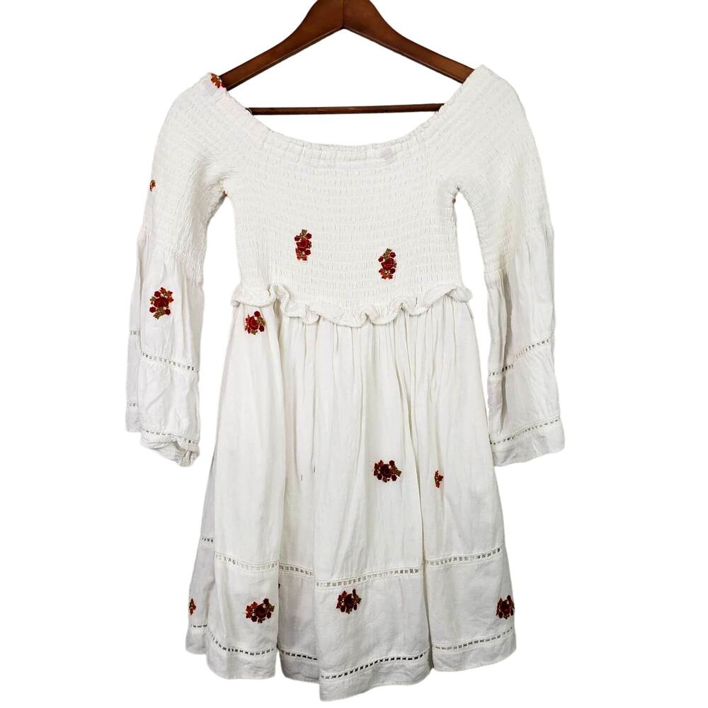 Free People Smocked Floral Spring Dress - XS
